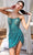 Primavera Couture 4213 - Strapless Sequins Cocktail Dress Special Occasion Dress 00 / Teal