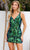 Primavera Couture 4218 - Allover Sequin Plunging Cocktail Dress Special Occasion Dress