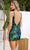 Primavera Couture 4218 - Allover Sequin Plunging Cocktail Dress Special Occasion Dress