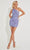 Primavera Couture 4221 - Asymmetrical Sequin Cocktail Dress Special Occasion Dress 00 / Lilac