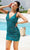 Primavera Couture 4225 - V-Neck Draped Cocktail Dress Special Occasion Dress