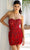 Primavera Couture 4227 - Strapless Sweetheart Cocktail Dress Special Occasion Dress 00 / Red