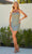 Primavera Couture 4229 - Floral Sequin Strapless Cocktail Dress Special Occasion Dress 00 / Silver