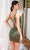 Primavera Couture 4232 - Beaded Appliqued V-Neck Cocktail Dress Special Occasion Dress