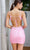 Primavera Couture 4236 - Tie Open Back V-Neck Cocktail Dress Special Occasion Dress