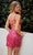 Primavera Couture 4236 - Tie Open Back V-Neck Cocktail Dress Special Occasion Dress