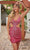 Primavera Couture 4236 - Tie Open Back V-Neck Cocktail Dress Special Occasion Dress