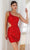 Primavera Couture 4240 - Sheath Side Keyhole Cocktail Dress Special Occasion Dress 00 / Red