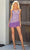 Primavera Couture 4242 - V-Neck Tiered Cocktail Dress Special Occasion Dress 00 / Lavender