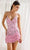 Primavera Couture 4242 - V-Neck Tiered Cocktail Dress Special Occasion Dress