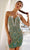 Primavera Couture 4243 - Fitted Sequin Cocktail Dress Special Occasion Dress 00 / Sage Green