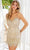 Primavera Couture 4248 - Sequin Embellished Sleeveless Cocktail Dress Special Occasion Dress 00 / Nude