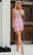 Primavera Couture 4248 - Sequin Embellished Sleeveless Cocktail Dress Special Occasion Dress 00 / Pink