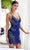 Primavera Couture 4251 - V-Neck Beaded Lattice Cocktail Dress Special Occasion Dress