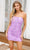 Primavera Couture 4261 - Strapless Ruche Detailed Cocktail Dress Special Occasion Dress 00 / Lavender