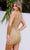 Primavera Couture 4269 - Beaded V-Shaped Open Back Cocktail Dress Special Occasion Dress