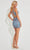 Primavera Couture 4271 - V-Neck Lace-Up Back Cocktail Dress Special Occasion Dress