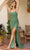 Primavera Couture 4303 - Lace Up Back Prom Dress Prom Dresses 000 / Sage Green