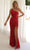 Primavera Couture 4329 - Sequin Motif Cutout Dress Prom Dresses 000 / Red