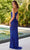 Primavera Couture 4329 - Sequin Motif Cutout Dress Prom Dresses