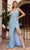 Primavera Couture 4333 - Swirl Ornate Prom Dress Prom Dresses 000 / Powder Blue