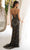 Primavera Couture 4335 - Patterned Sheath Prom Dress Prom Dresses