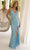 Primavera Couture 4348 - Sequin V-Neck Prom Dress Prom Dresses 000 / Powder Blue