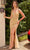 Primavera Couture 4355 - Beaded Plunging V-Neck Prom Dress Prom Dresses 000 / Nude