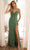 Primavera Couture 4355 - Beaded Plunging V-Neck Prom Dress Prom Dresses 000 / Sage Green