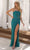 Primavera Couture 4358 - Straight Neckline Beaded Sequin Prom Dress Prom Dresses 000 / Teal