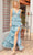 Primavera Couture 4366 - V-Back Sequin Embellished Prom Dress Prom Dresses 000 / Light Blue