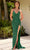 Primavera Couture 4367 - V-Neck Beaded Foliage Prom Dress Prom Dresses 000 / Emerald