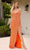 Primavera Couture 4368 - Open Back Sequin Ornate Prom Dress Prom Dresses 000 / Orange