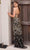 Primavera Couture 4387 - Plunging V-Neck Sequin Prom Gown Evening Dresses