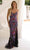 Primavera Couture 4387 - Plunging V-Neck Sequin Prom Gown Evening Dresses