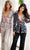 Primavera Couture 4388 - Floral Sequin Blazer Pantsuit Formal Pantsuits