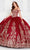 Princesa by Ariana Vara PR12264 - Sweetheart Bead Embellished Ballgown Quinceanera Dresses 00 / Wine/Gold