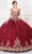 Princesa by Ariana Vara PR21964 - Stone Embellished Ball Gown Quinceanera Dresses 00 / Wine/Gold