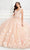 Princesa by Ariana Vara PR22021 - Basque Bodice Quinceañera Ball Gown Quinceanera Dresses 00 / Blush/Champagne