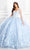 Princesa by Ariana Vara PR22021 - Basque Bodice Quinceañera Ball Gown Quinceanera Dresses 00 / Lt.Blue