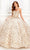 Princesa by Ariana Vara PR22022 - Sweetheart with Jacket Ball Gown Quinceanera Dresses 00 / Champagne Gold