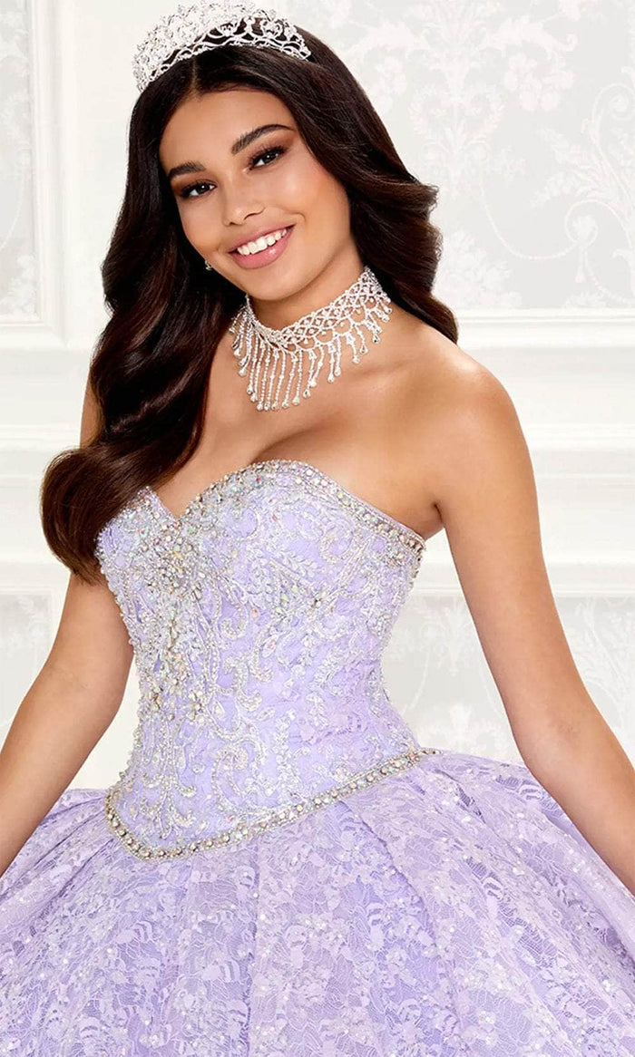 Princesa by Ariana Vara PR22022 - Sweetheart with Jacket Ball Gown Quinceanera Dresses 00 / Lilac