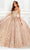 Princesa by Ariana Vara PR22022 - Sweetheart with Jacket Ball Gown Quinceanera Dresses 00 / Rose Gold