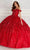 Princesa by Ariana Vara PR22036 - Strapless Sweetheart Ball Gown Quinceanera Dresses 00 / Red