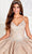 Princesa by Ariana Vara PR22141 - V-Neck Lace Ball Gown Quinceanera Dresses 00 / Rose Gold