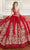 Princesa by Ariana Vara PR30171 - Sweetheart Quinceañera Ball Gown Quinceanera Dresses 00 / Ruby/Gold