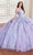 Princesa by Ariana Vara PR30175 - Off-Shoulder Glitter Tulle Ball Gown Quinceanera Dresses