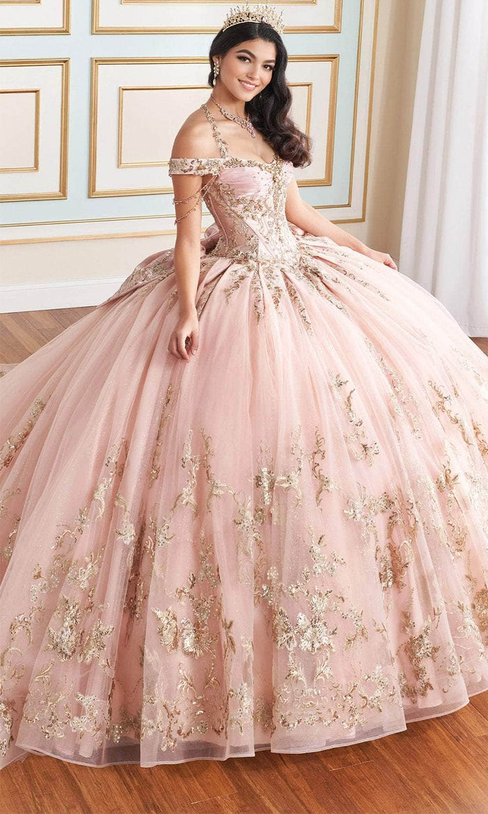 Princesa by Ariana Vara PR30176 - Sweetheart Quinceañera Ball Gown Quinceanera Dresses 00 / Rose Qz/Gold