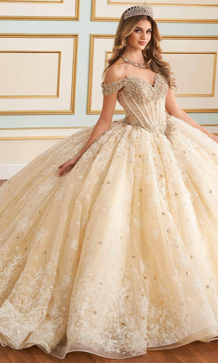 Princesa by Ariana Vara PR30177 - Sweetheart Beaded Ballgown Quinceanera Dresses 00 / Iv/Champ