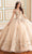 Princesa by Ariana Vara PR30182 - Rhinestone Embellished Ball Gown Quinceanera Dresses 00 / Champagne/Rose Gold